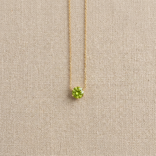 COLAR PONTO DE LUZ COM ZIRCÔNIA CRAVACAO SEIS GARRAS BAN. DOURADO 40CM + 7 CM DE EXTENSOR OLIVE