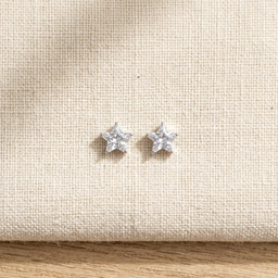 BRINCO TRIO ESTRELA 3/4/5 MM PRATA