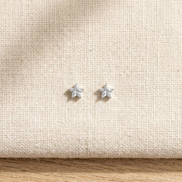 BRINCO TRIO ESTRELA 3/4/5 MM PRATA