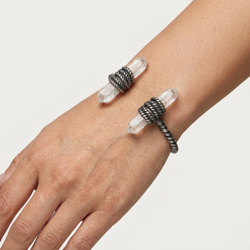 BRACELETE MD1601 CRISTAL BANHO RODIO