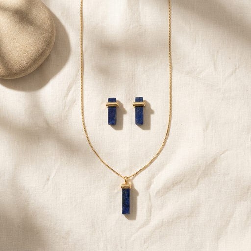 CONJUNTO FOLHEADO A OURO CJ070.D
