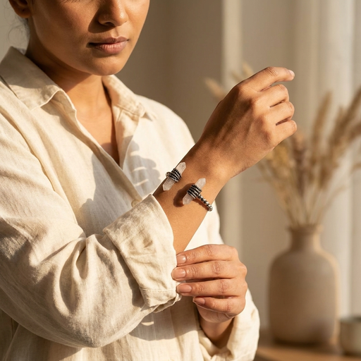 BRACELETE MD1601 CRISTAL BANHO RODIO