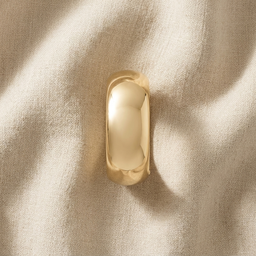 BRACELETE MAXI LISO ABAULADO M BAN. DOURADO