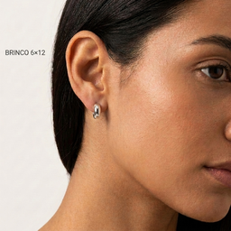 BRINCO DUO ARGOLA 6X12/8X17 MM FOLH. RODIO