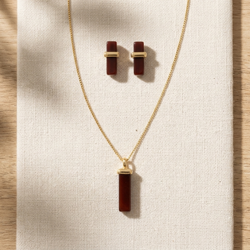 CONJUNTO FOLHEADO A OURO CJ070.D