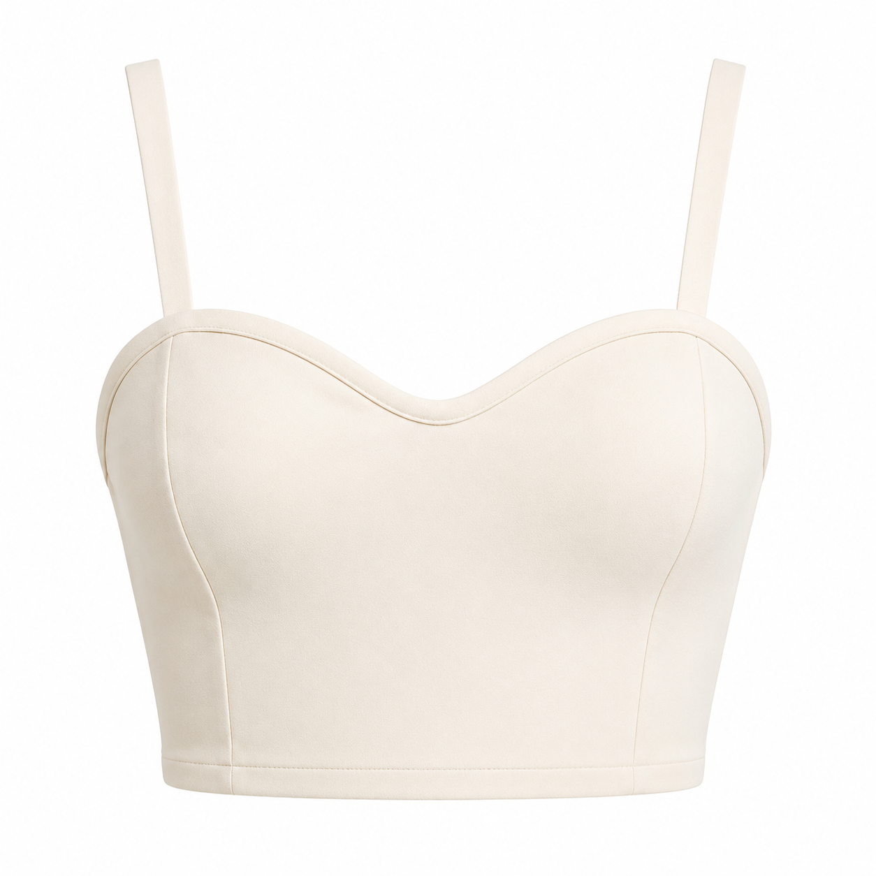 Top Feminino Ajustado Liso com Recortes