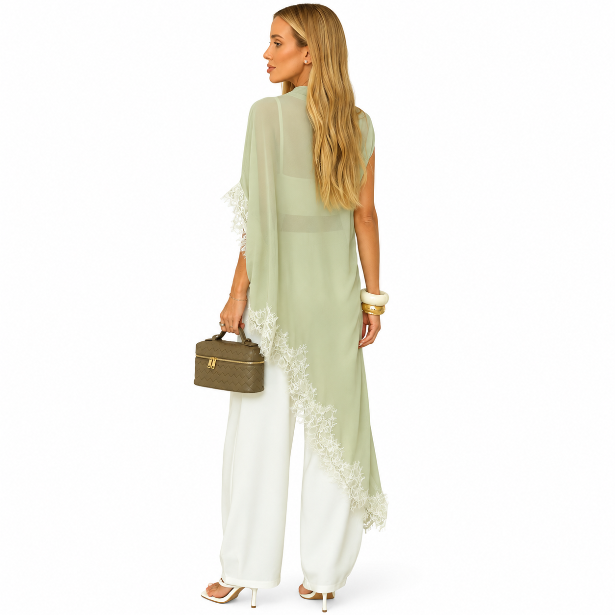 Blusa Feminina Kaftan em Chiffon