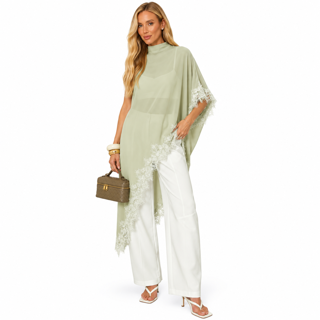 Blusa Feminina Kaftan em Chiffon