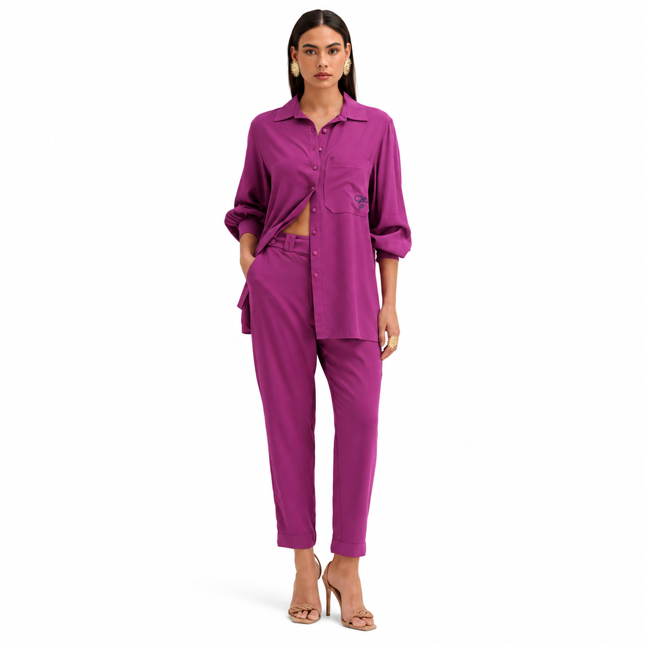 Conjunto Feminino Camisa e Calça