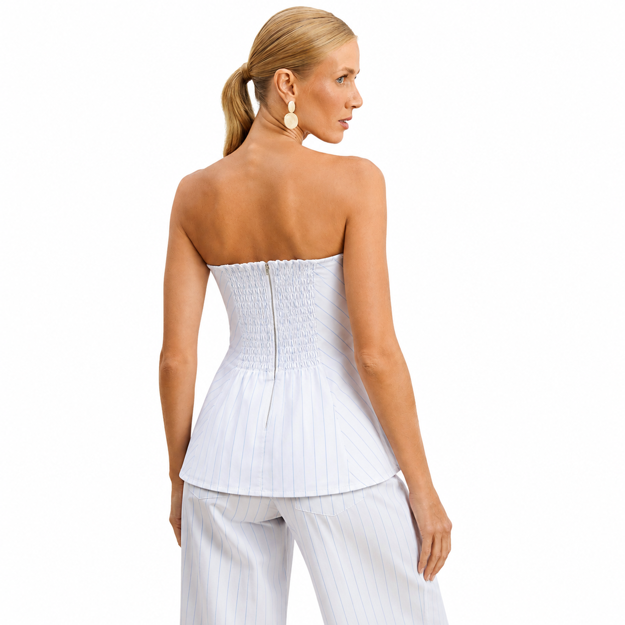 BLUSA FEM AJUSTADO(A) SEM MANGAS TRADICIONAL