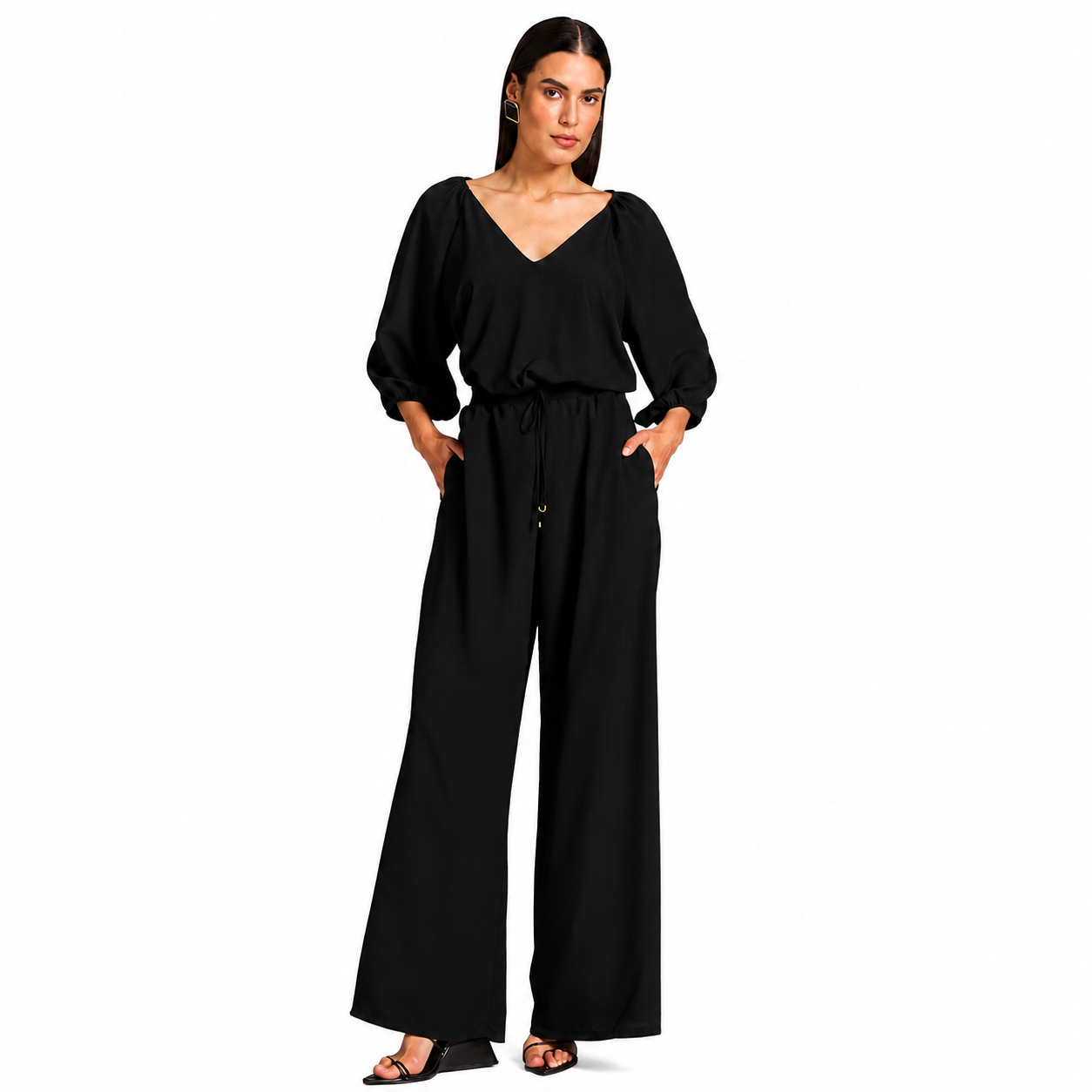 Blusa Feminina Lisa com Decote V