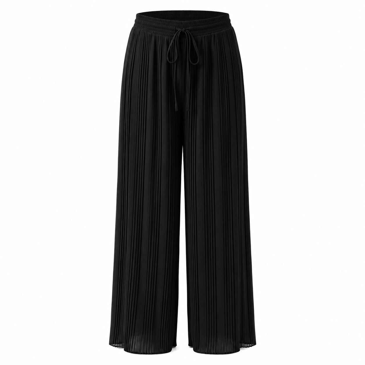 Cal&ccedil;a Feminina Wide Lisa Plissada