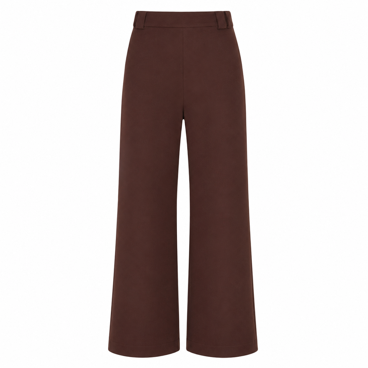 Calça Reta com Passante Duplo