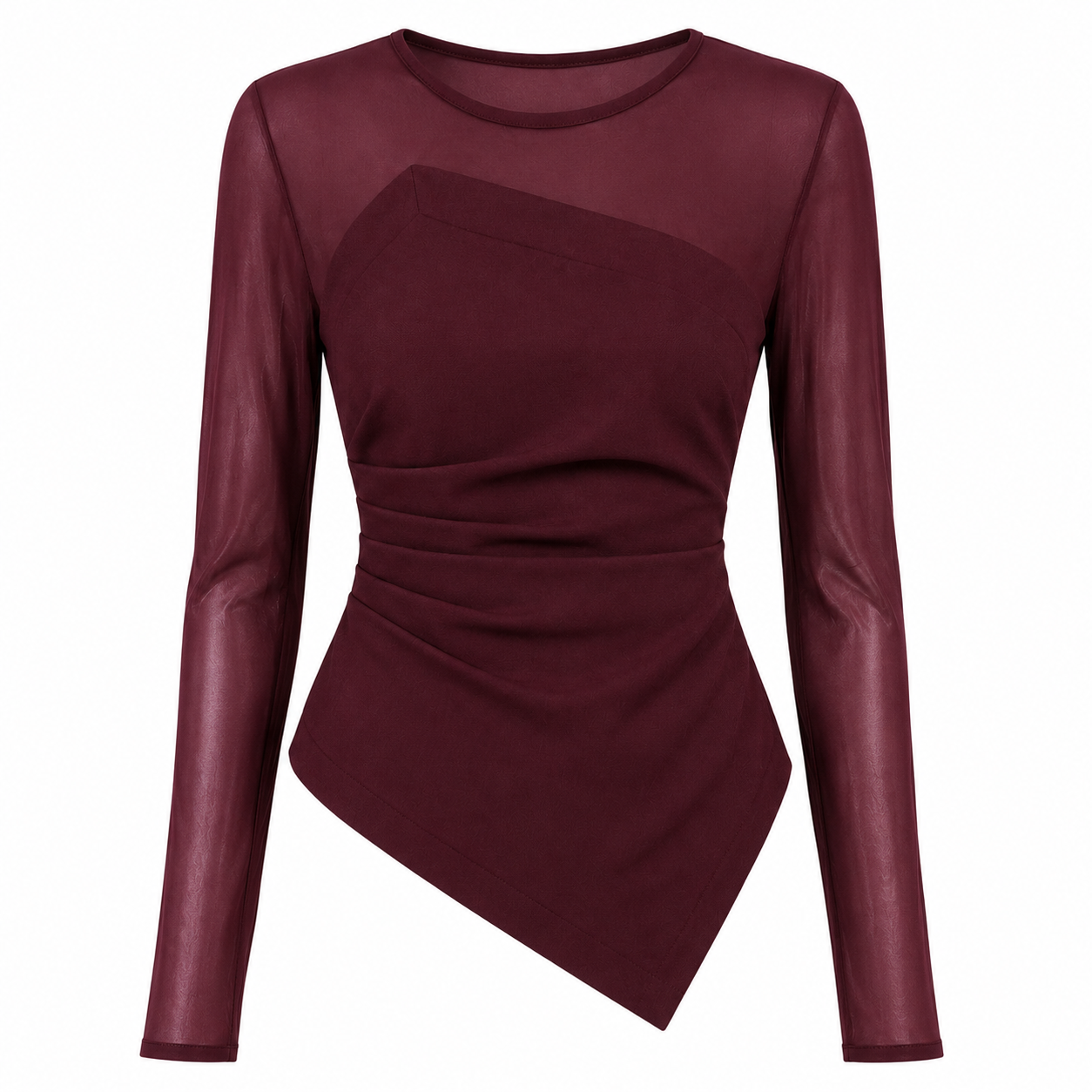 Blusa Feminina Estruturada com Sobreposição