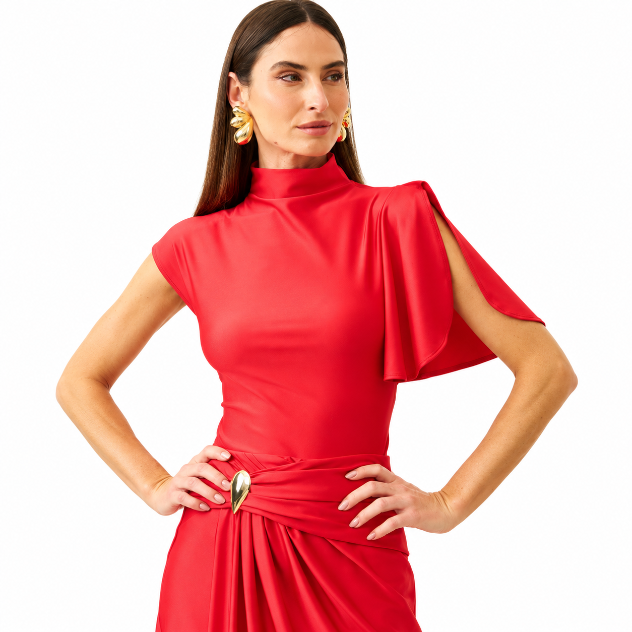Blusa Feminina Ajustada com Babado