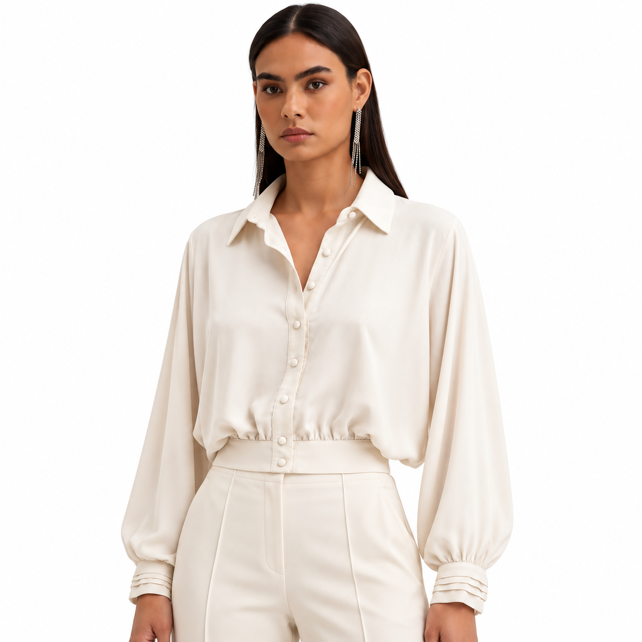 Camisa Feminina Cropped Lisa