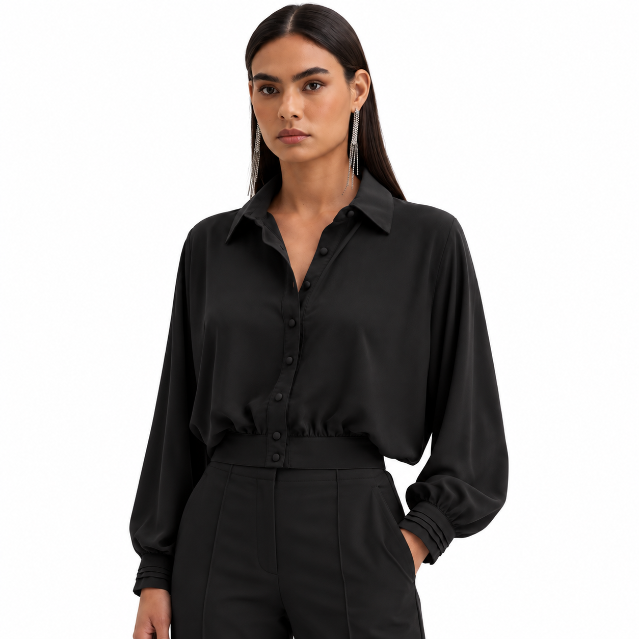 Camisa Feminina Cropped Lisa