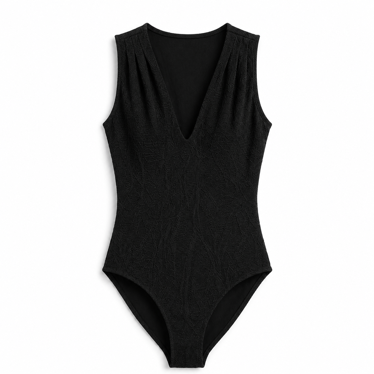 Body Feminino Ajustado Liso com Decote V