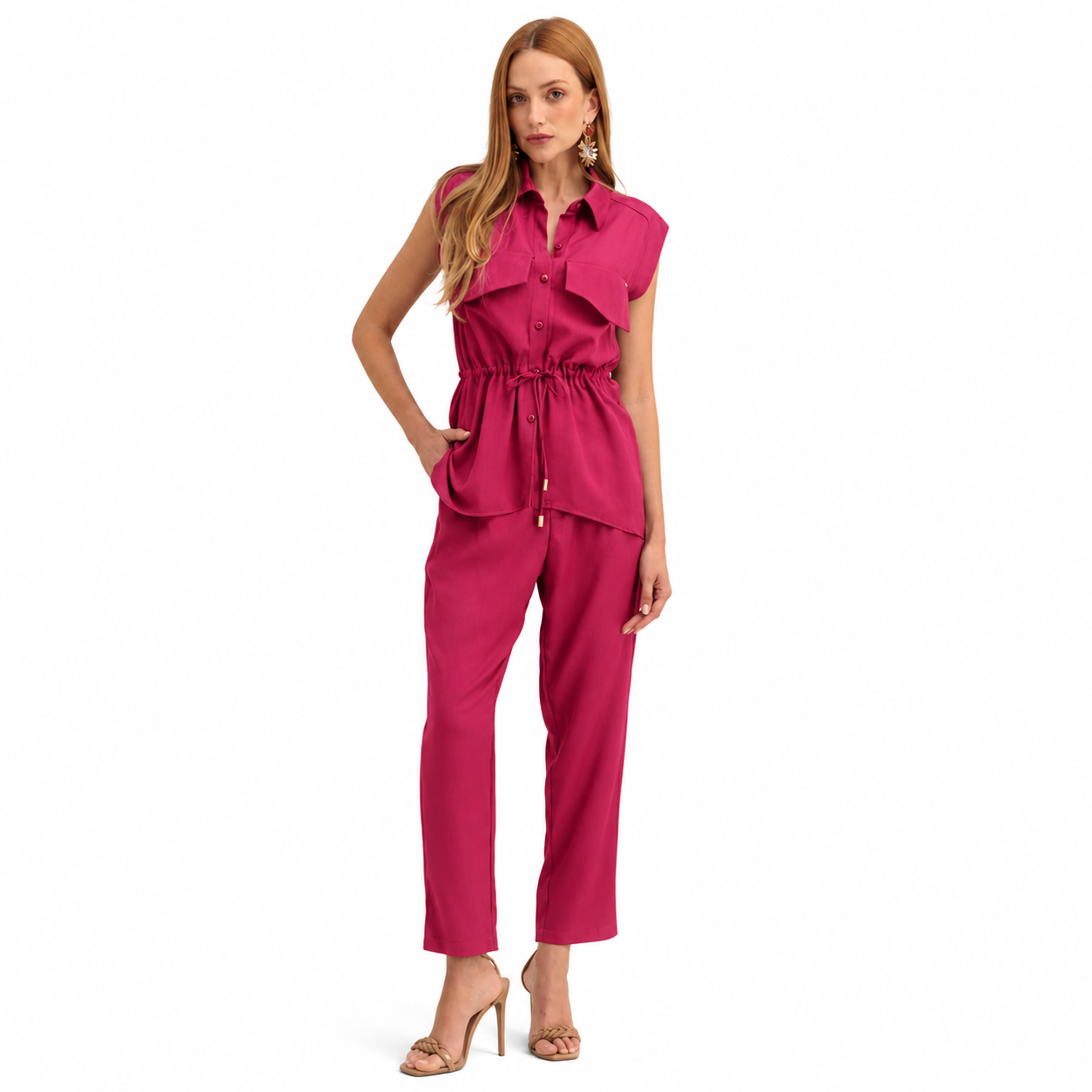 Conjunto Feminino Camisa e Calça