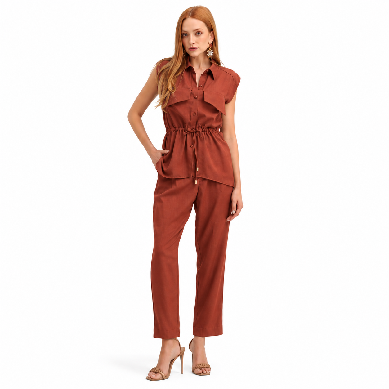 Conjunto Feminino Camisa e Calça