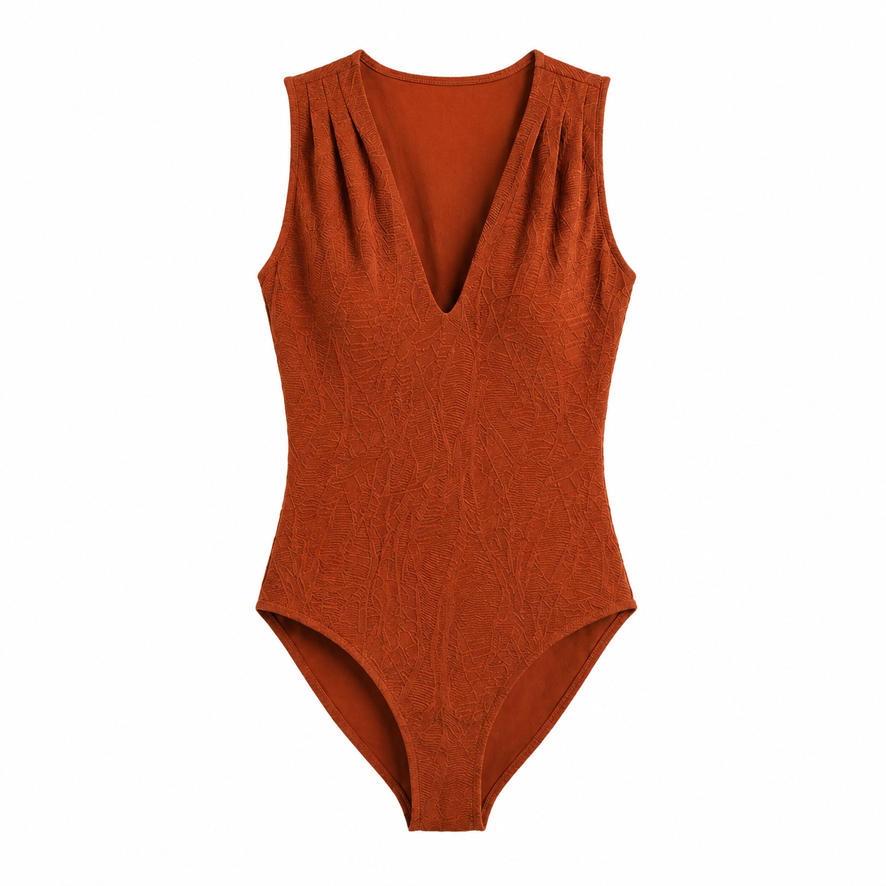 Body Feminino Ajustado Liso com Decote V