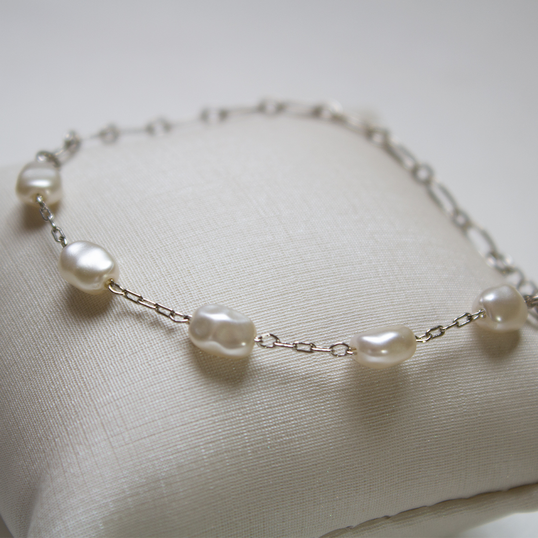 Aigle - Pulseira banhada a ródio branco