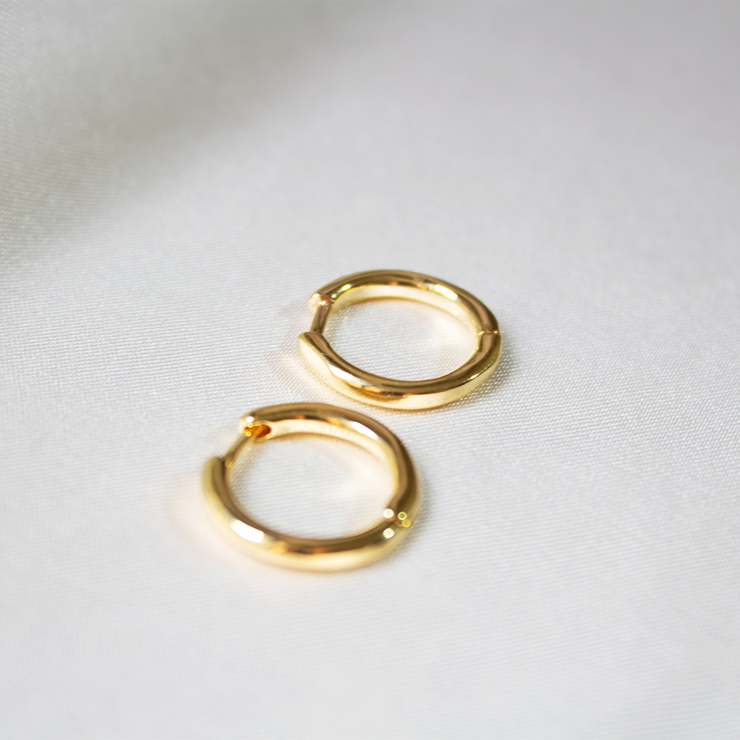 Bex - Brinco banhado a ouro 18k
