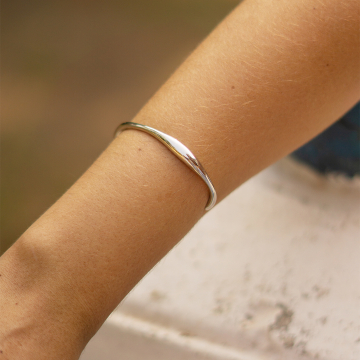 Winterhur - Bracelete regulável banhado a ródio branco