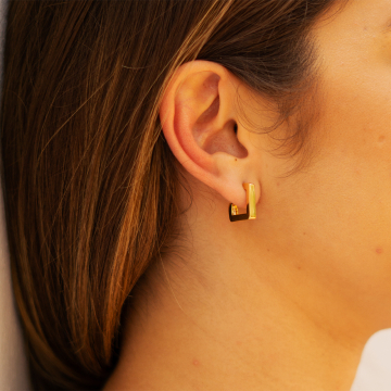 Nyon - Brinco banhado a ouro 18k