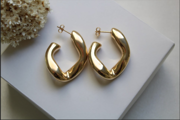Melk - Brinco banhado a ouro 18k