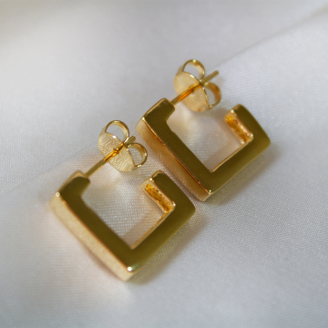 Nyon - Brinco banhado a ouro 18k
