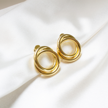 Bienna - Brinco banhado a ouro 18k