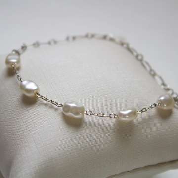 Aigle - Pulseira banhada a ródio branco