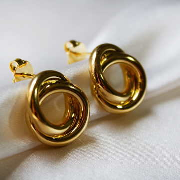 Bienna - Brinco banhado a ouro 18k