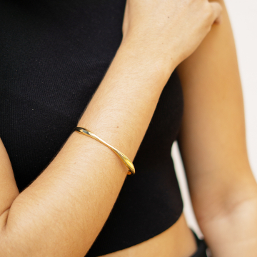 Winterhur - Bracelete regulável banhado a ouro 18k