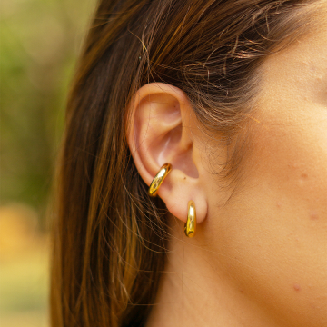Aarau - Piercing Fake banhado a ouro 18k