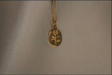 Linz - Corrente de Rosa banhado a ouro 18k