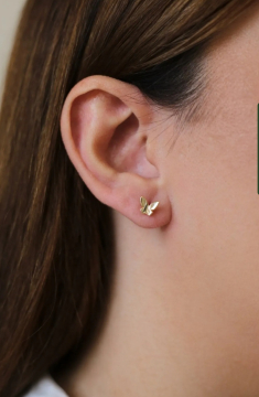 Navis - Brinco banhado a ouro 18k