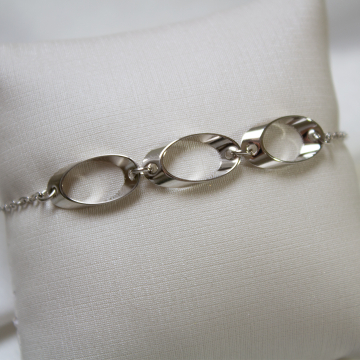 Appenzell - Pulseira banhada a ródio branco
