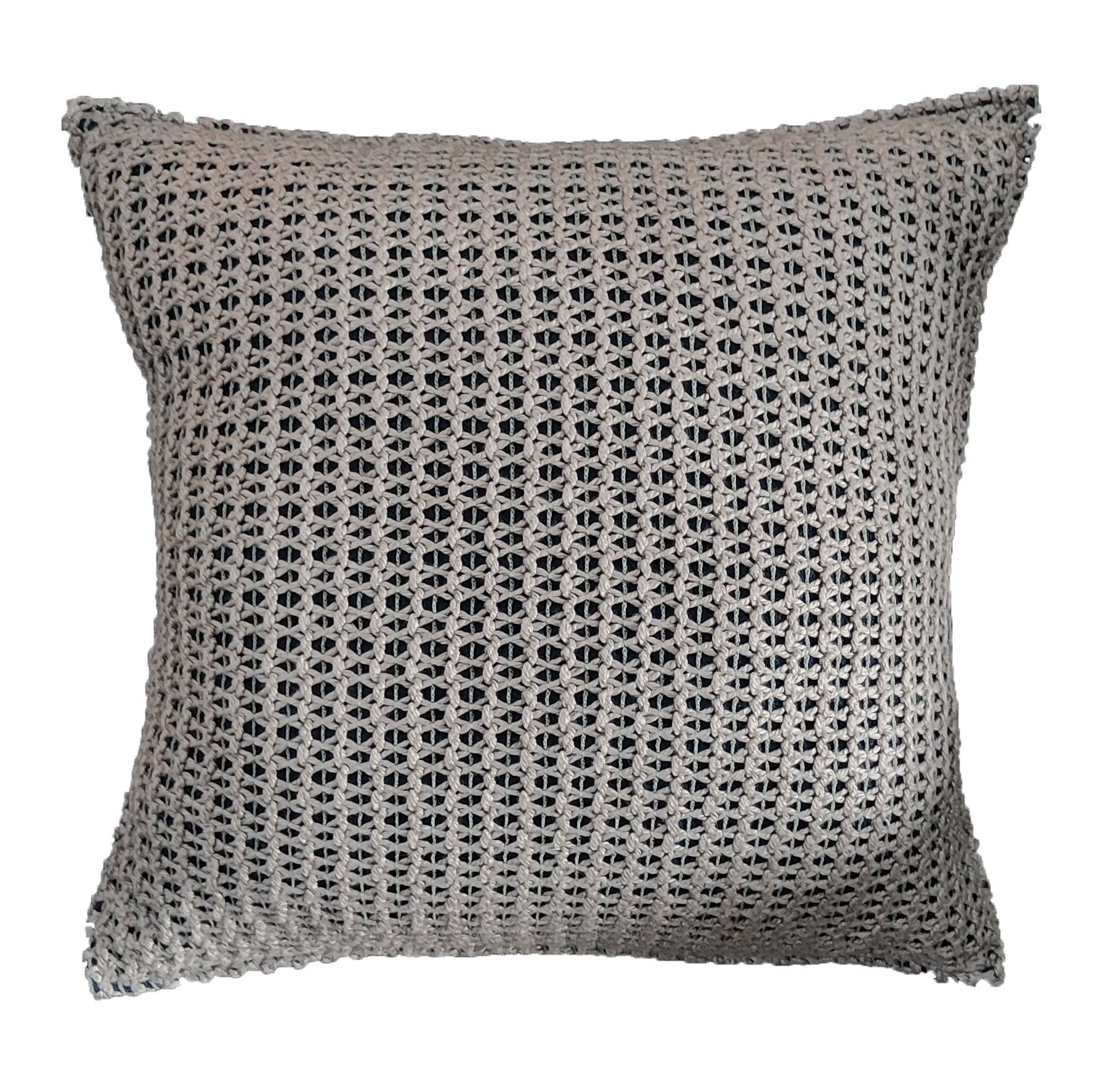 CAPA ALMOF CROCHE CRISTAL AZUL 50X50