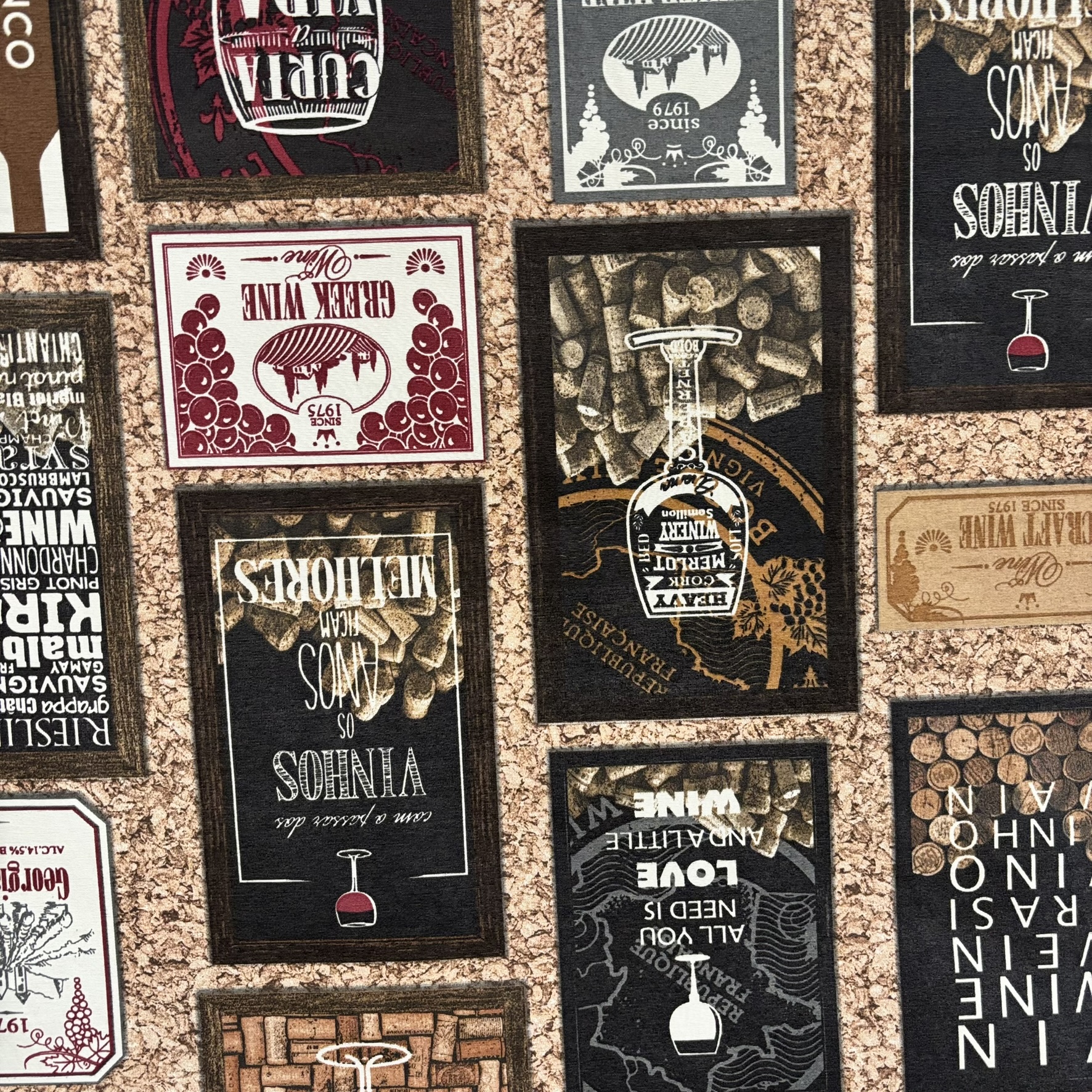 TECIDO PARA PAREDE WALL DECOR VINHO