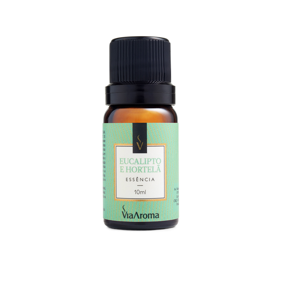 ESSENCIA VIA AROMA 10ML CLASSICA EUCALIPTO E HORTELA