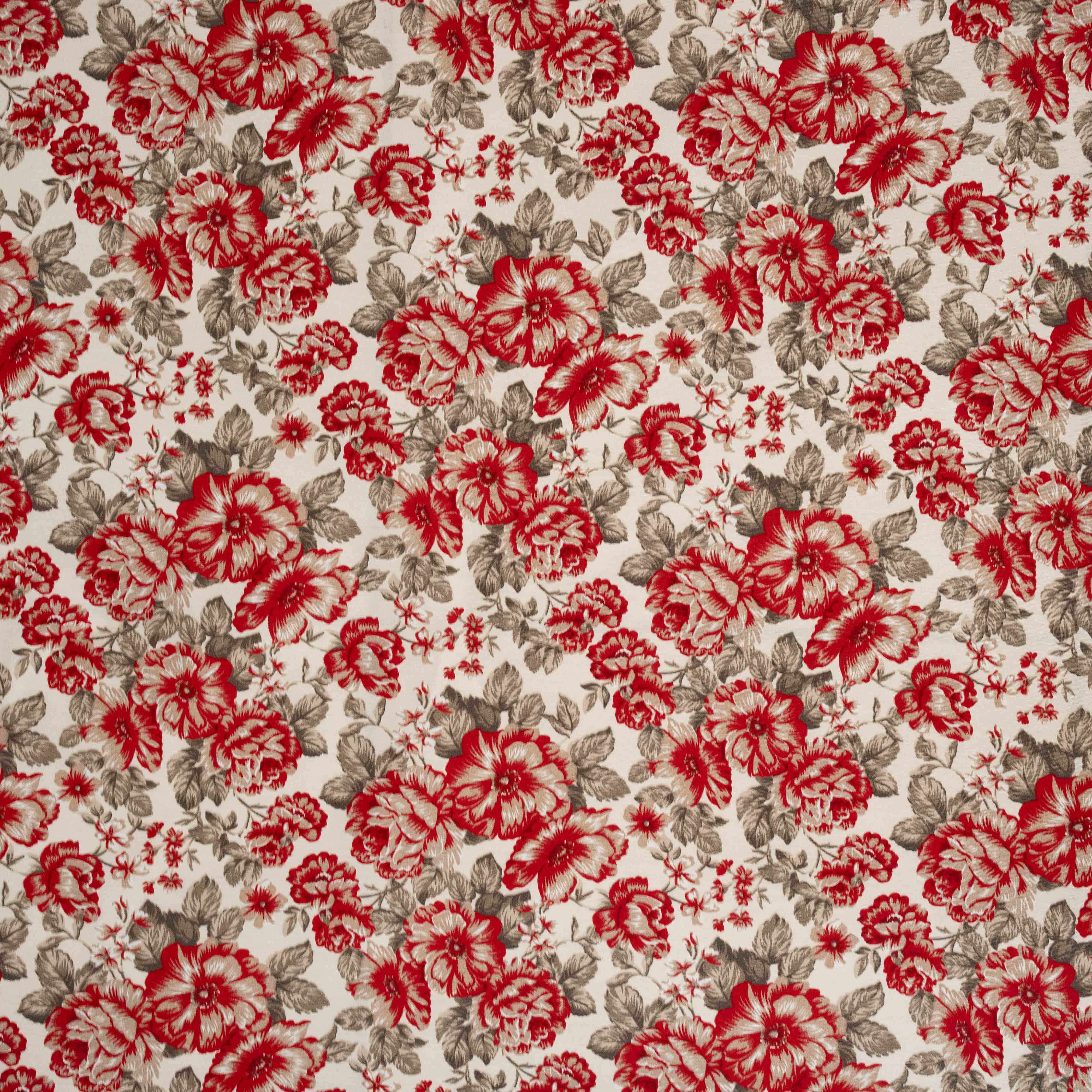BELIZE FLORAL VERMELHO