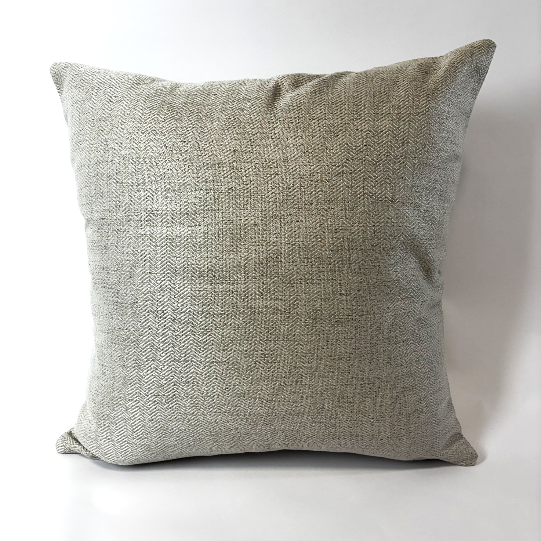 CAPA PARA ALMOFADA 50 X 50 CM  TECIDO CHEVRON BEGE CLARO