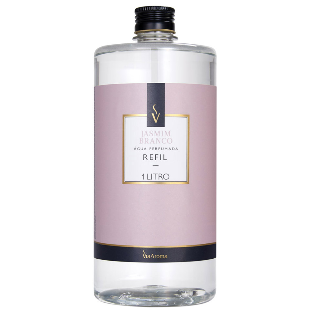 REFIL VIA AROMA 1LT AGUA PERFUMADA CLASSICA JASMIM BRANCO