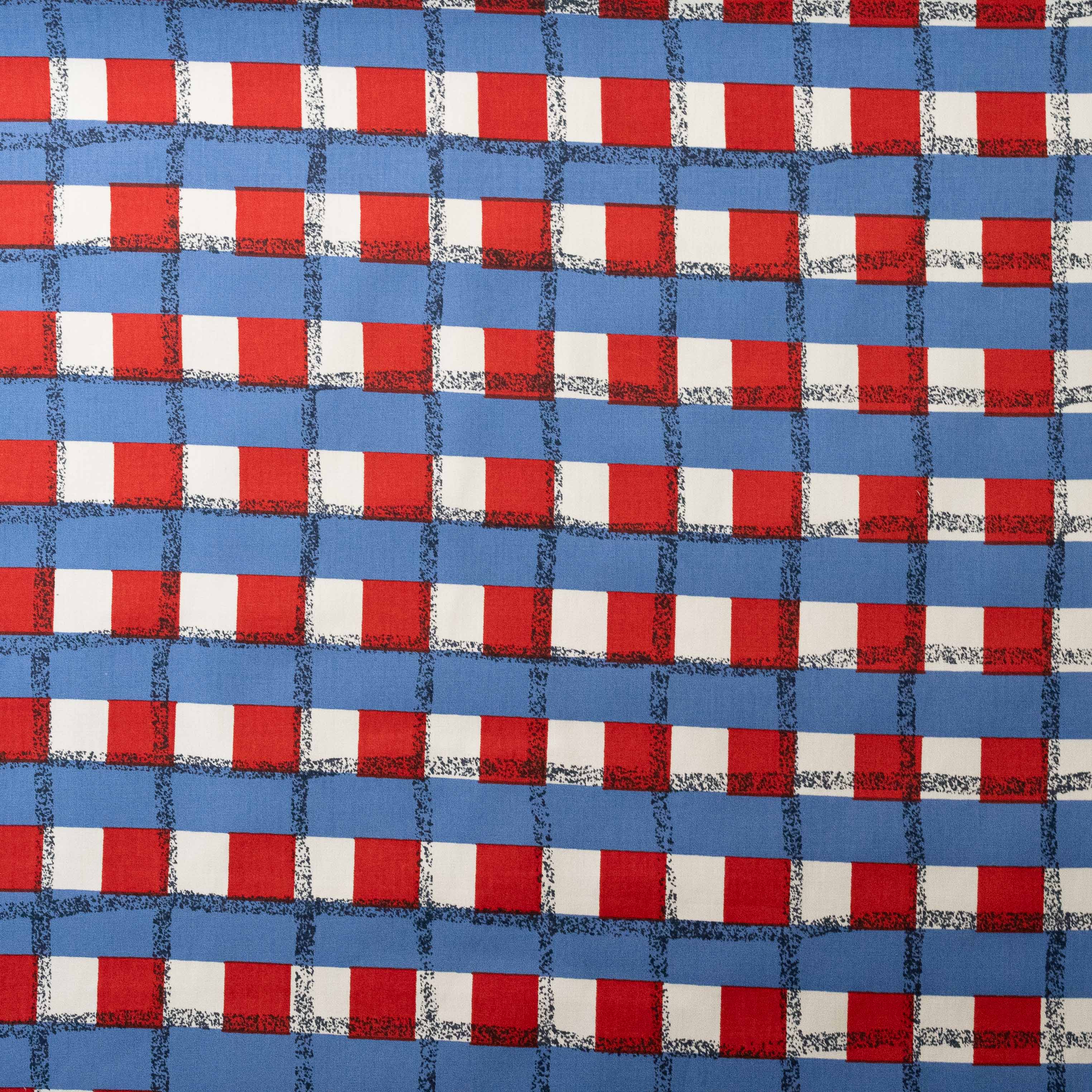 XADREZ VERMELHO E AZUL
