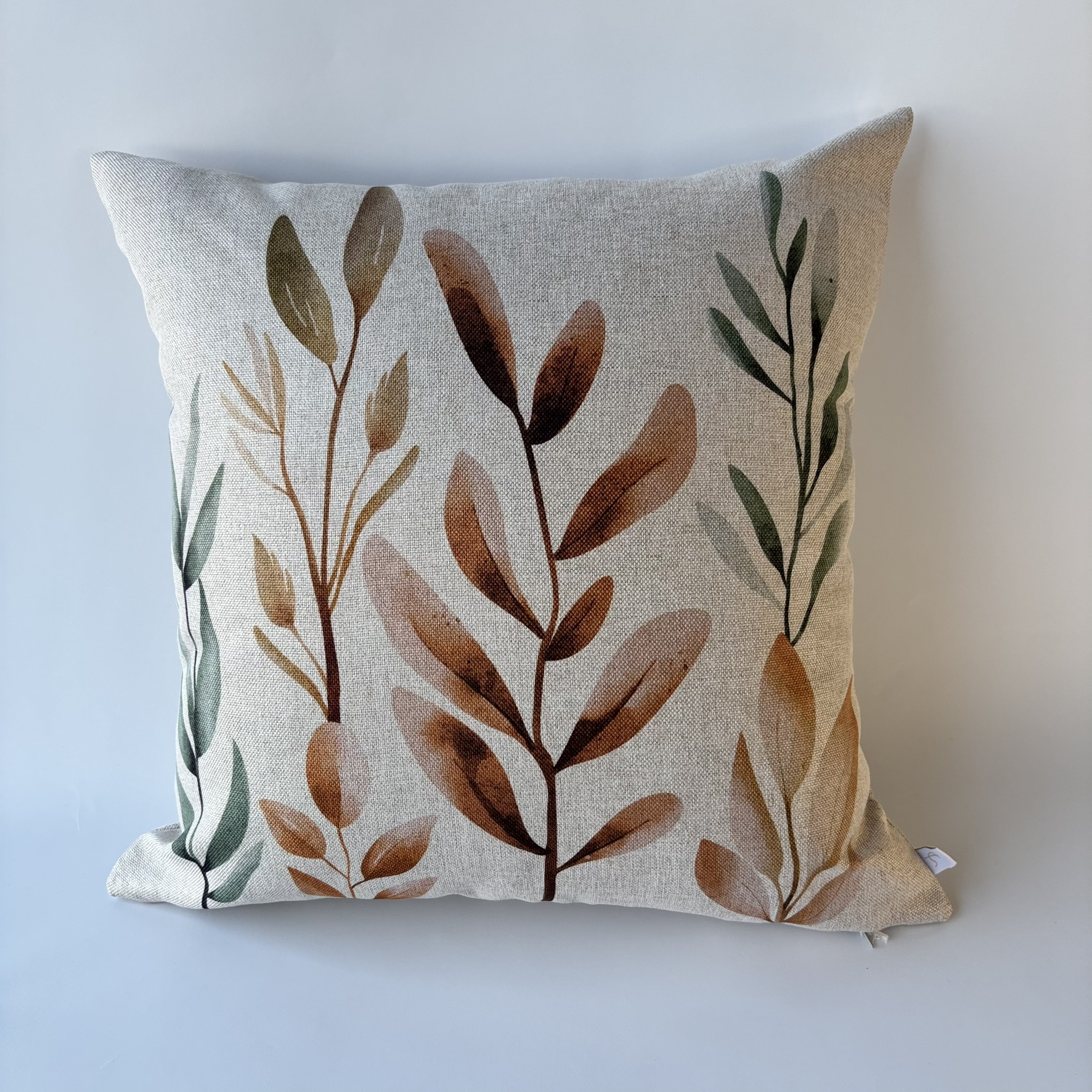 CAPA ALMOFADA FLOR TERRA VERDE 43X43