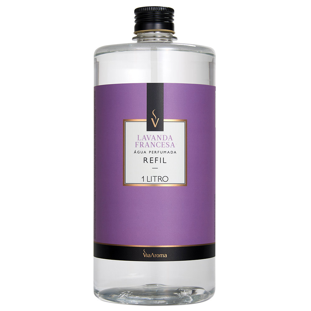 REFIL VIA AROMA 1LT AGUA PERFUMADA CLASSICA LAVANDA FRANCESA