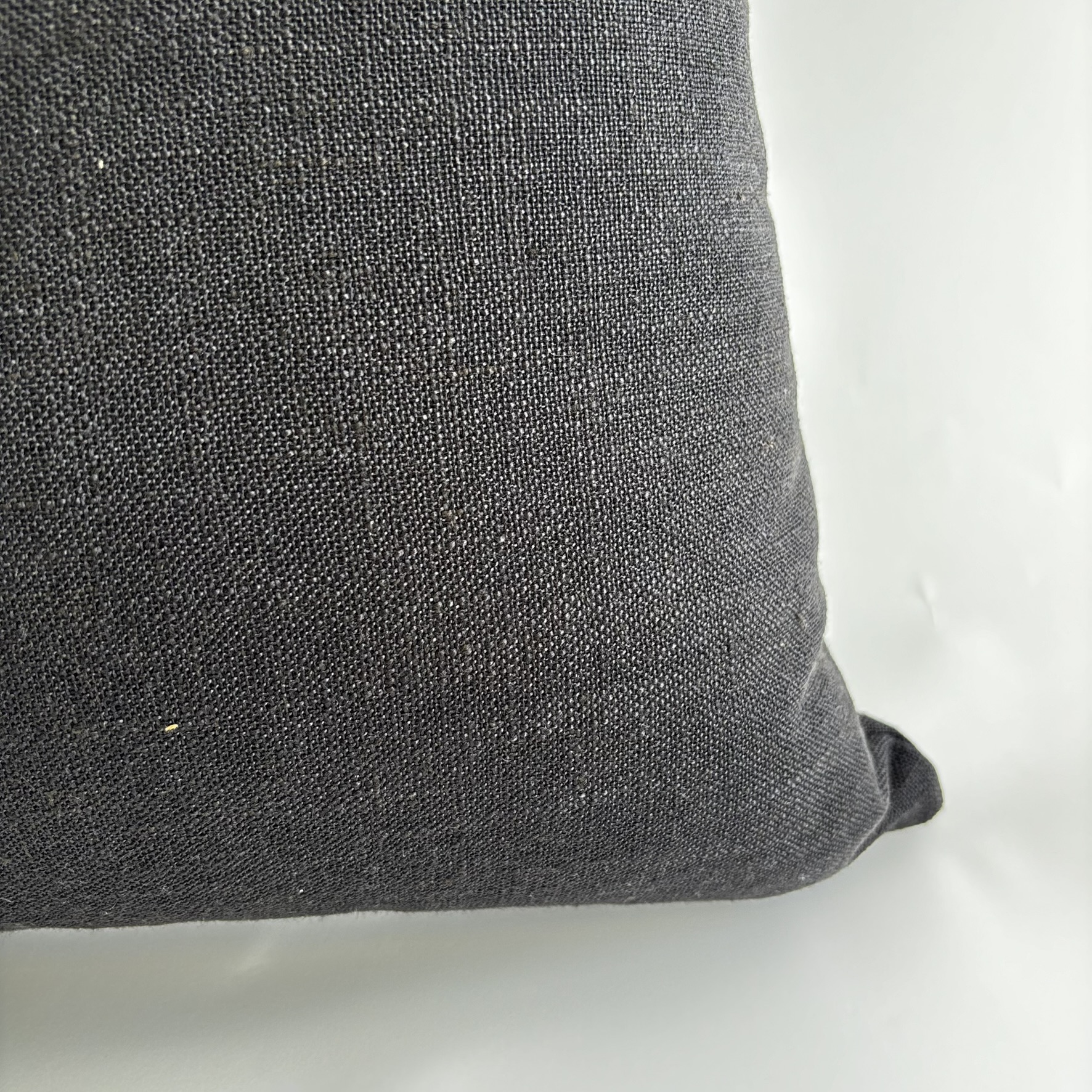CAPA PARA ALMOFADA 50X50 LINHO PRETO