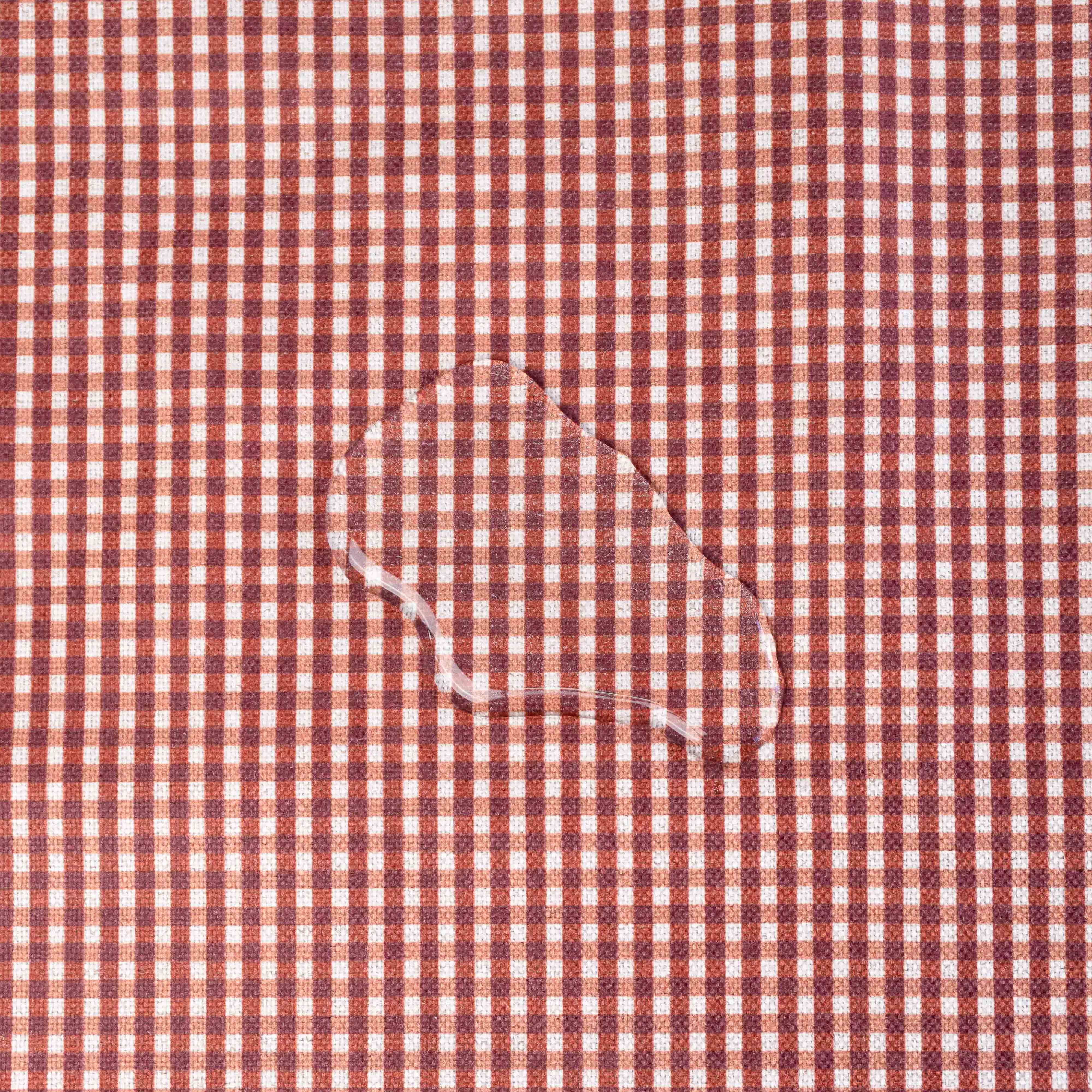 LINEN XADREZ PEQUENO TERRACOTA D02  C05
